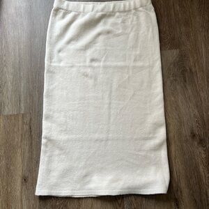 Dynamite White Pencil Midi Skirt